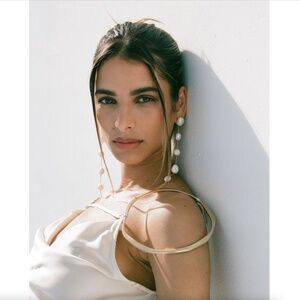 Cult Gaia Atum Freshwater Pearl Post Back Earrings